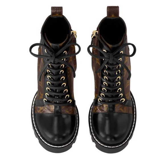 Louis Vuitton Star Trail Ankle Boots New In Box Monogram Canvas and Calf Leather - Picture 11 of 14
